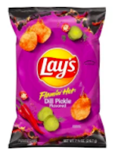 Lay's Flamin' Hot Dill Pickle Flavored Chips